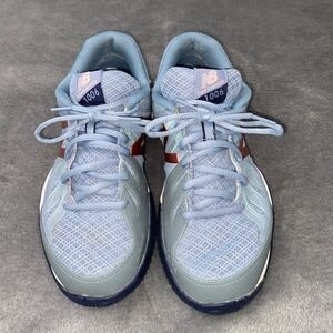 New Balance Sneakers Women's Size 7.5‎ 1006V1 Blue Tennis Shoes Rose Gold N Logo